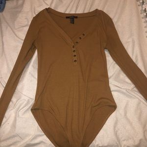 Forever 21 button up body suit